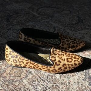 Birdies Starling Leopard  Print Women's Flats size 6